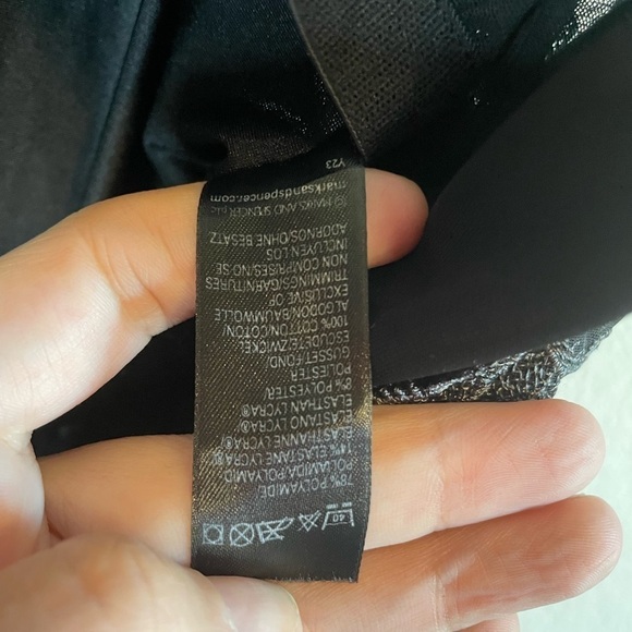 Marks & Spencer Black Lace Bodysuit Lingerie Sz 38D - Picture 5 of 5